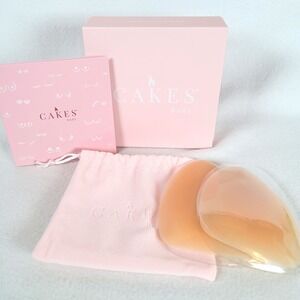 CAKES body Womens Grippy Triangles Silicone Nipple Cover Size OS Honey